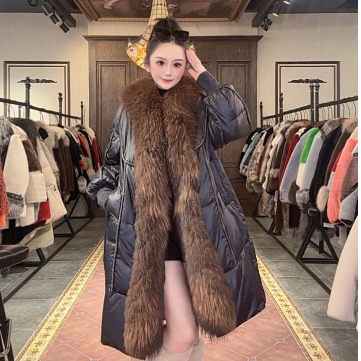 【DCP•Flagship store】83921-E 2025新款时尚貉子毛鹅绒外套