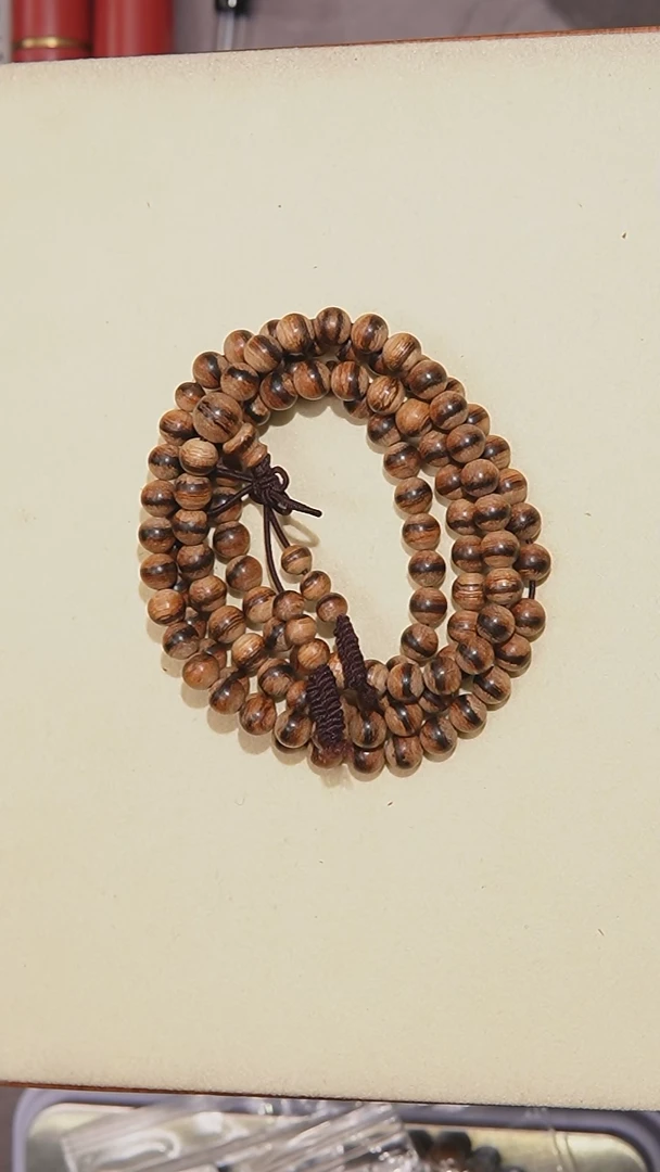 【闪购商品】沉香手串0.65达拉干多圈108颗14克