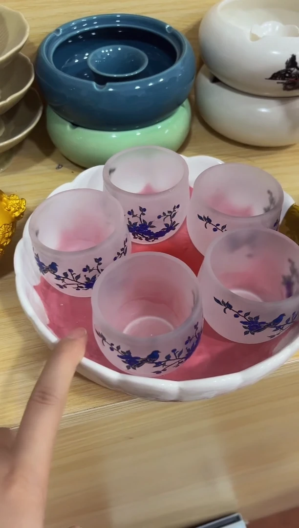 陶瓷茶具摆件旅行套组