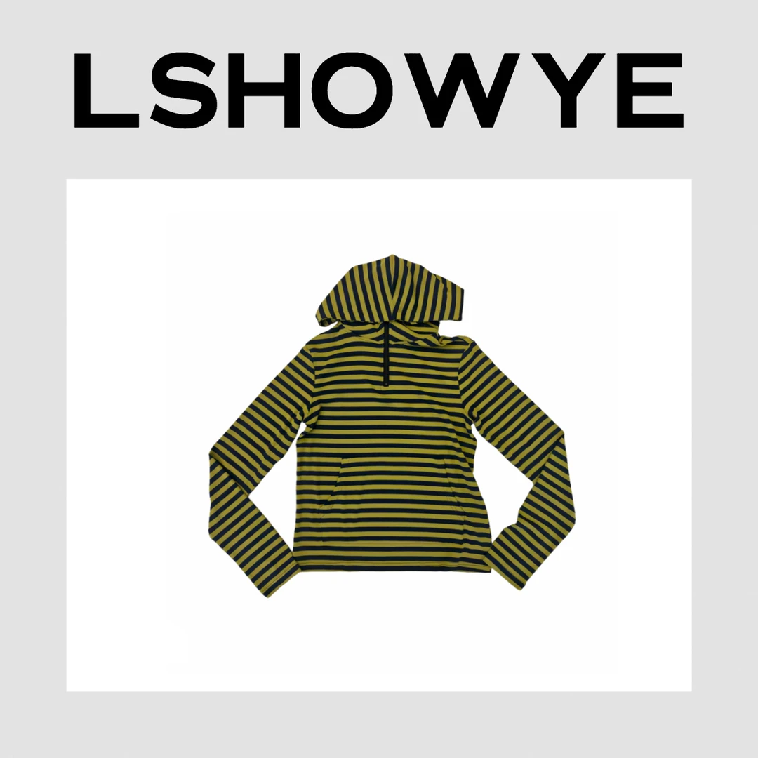 LSHOWYE｜连帽条纹上衣B356