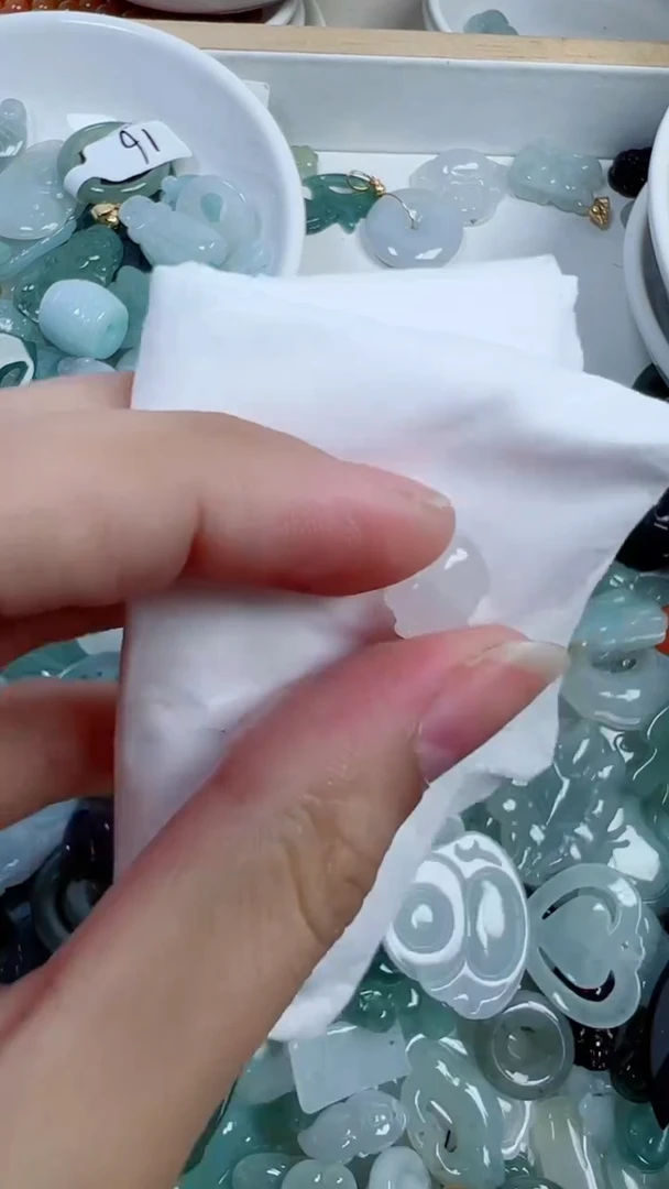 散珠翡翠359号链接，A货翡翠