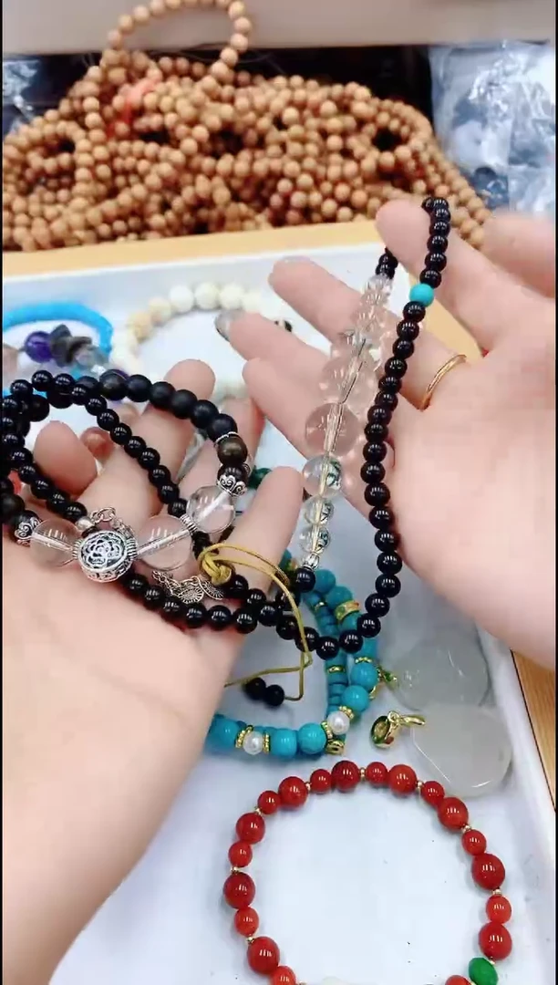 玛瑙/玉髓颈饰合金1694黑白一套