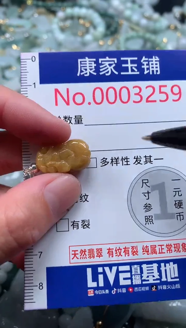 【闪购商品】翡翠吊坠(不含链)未镶嵌3259