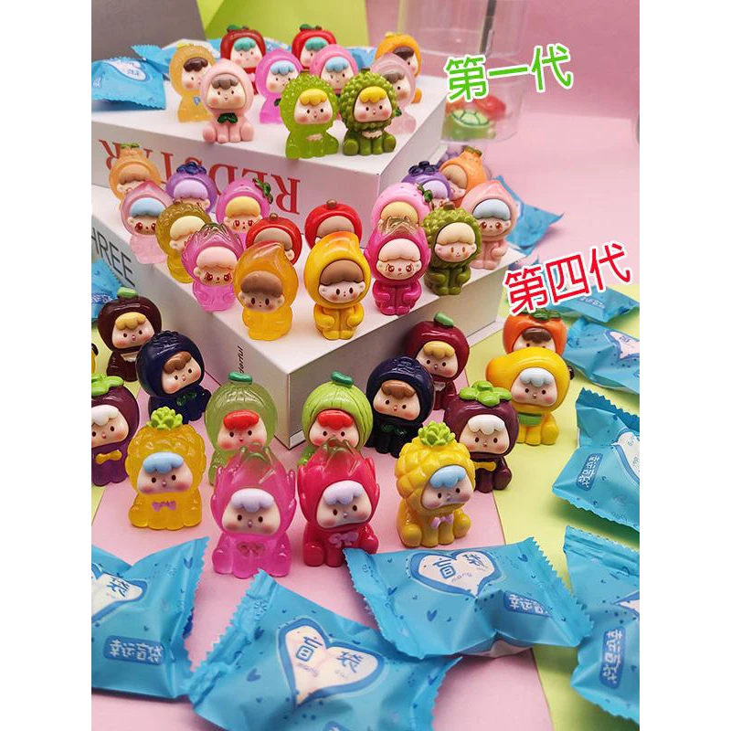 树脂水果崽崽摆件夜光玩具水果多妹娃娃儿童潮玩盲袋盲盒diy饰品