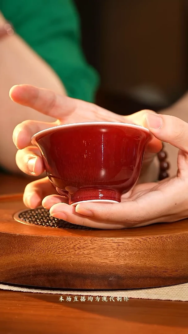 茶壶紫砂12 郎红压手杯无底款 yztc0338