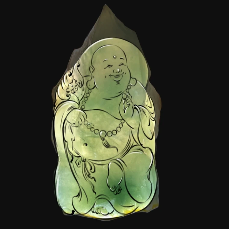 （已结缘）天然A货翡翠-佛公
