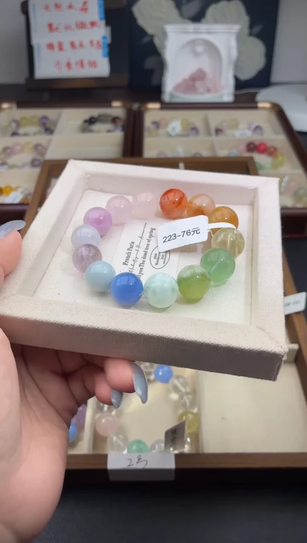 未镶嵌手串水晶223（天然水晶，默认有瑕疵，完美主义者勿拍）