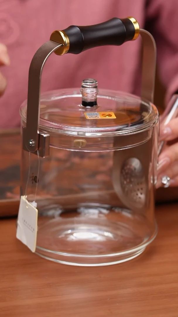 【闪购商品】禾器/透明君若壶/滤片款/紫光檀把