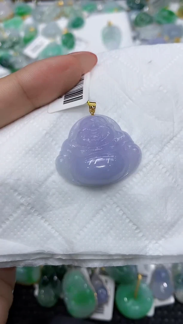 颈饰18K金镶嵌翡翠111111111111