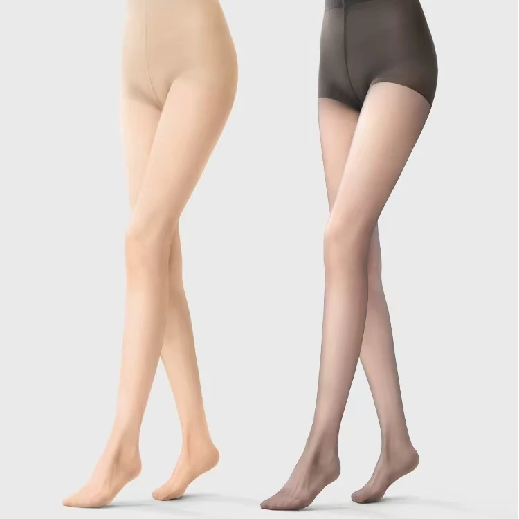 【敏敏家】丝袜女士四季款防勾丝肉色美肤光腿神器连脚袜