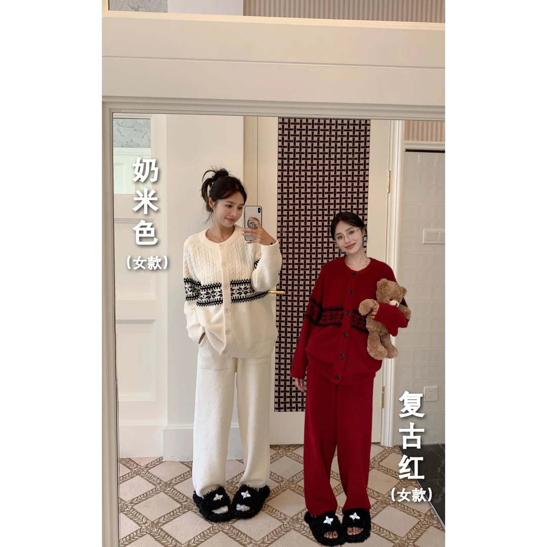 【S.宋晓暖】秋冬新款绵绵热能衣北欧圣诞亲子系列女款NJ-1087