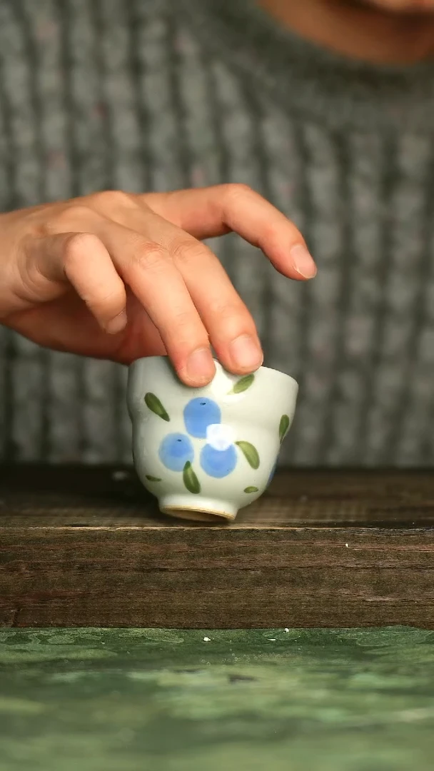 青诗集手工手绘瓷器