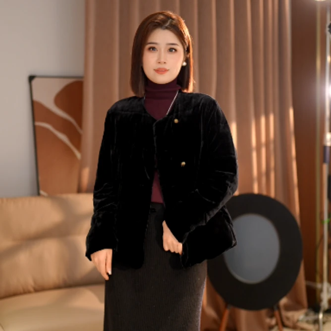 【白鹅绒】加厚内胆桑蚕丝 手工锁边鹅绒服28835848
