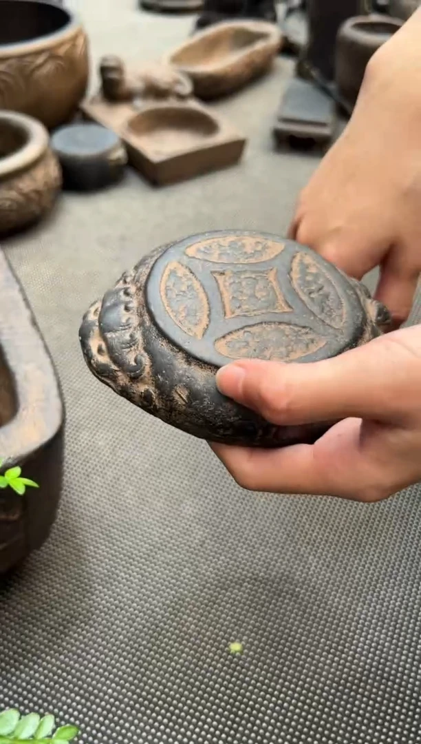陶土金蟾小底座0