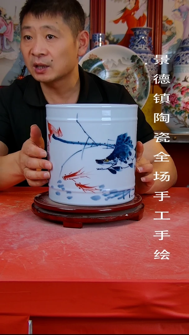 摆件景德镇陶瓷 全场手工手绘