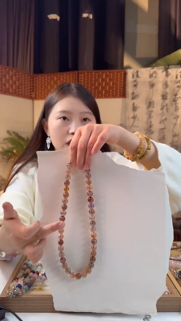 颈饰未镶嵌水晶天然水晶黄超七项链