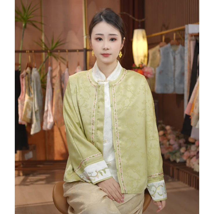 《生如夏花-外套》新中式提花国风春夏限定清新外套