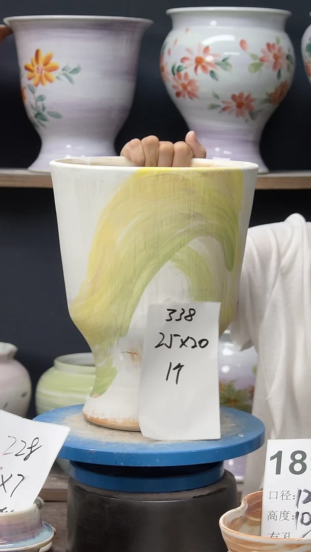 江西景德镇花盆微瑕338