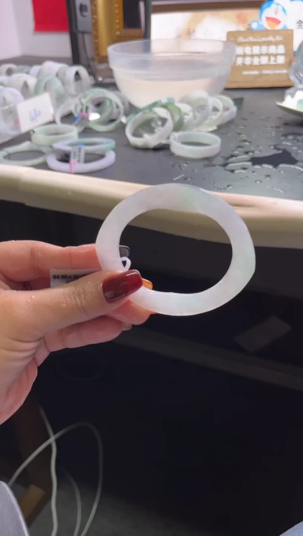 未镶嵌手镯定制翡翠51-56贵妃「定制不退不换」