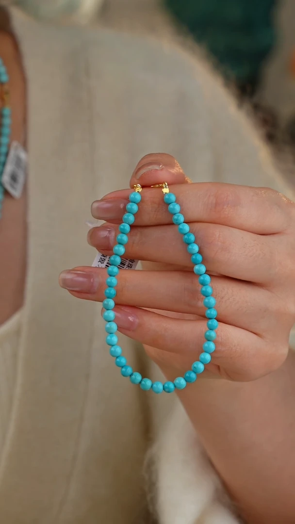 【闪购商品】绿松石手链银S925镀金镶嵌多样性发货