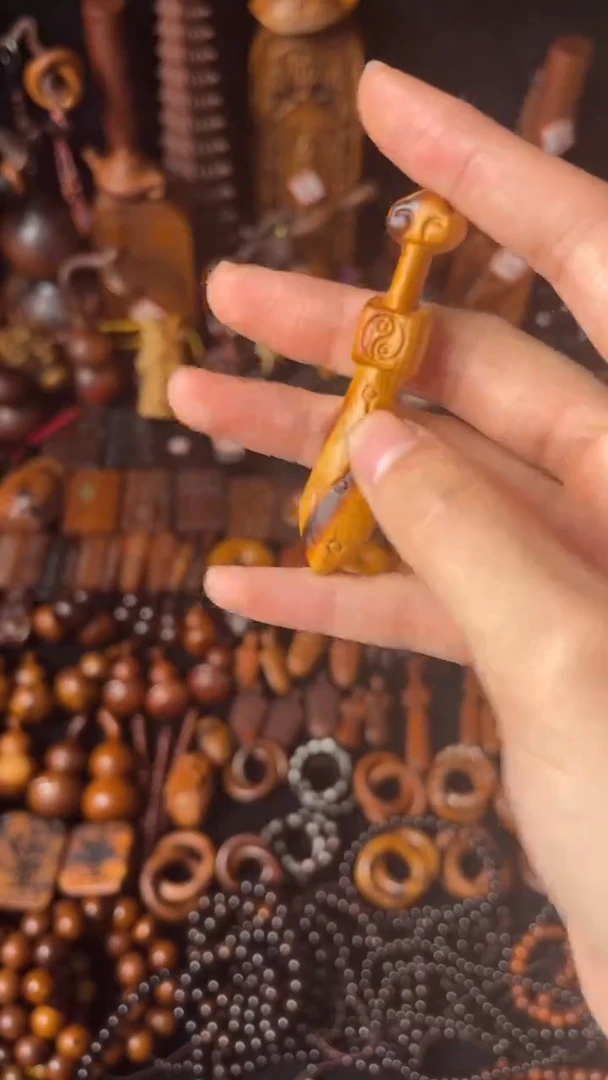 枣木雷木直播专拍链接—刻字桃木小剑