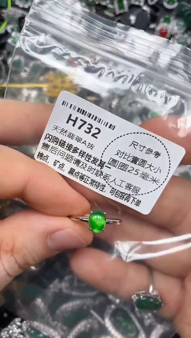 颈饰未镶嵌翡翠H732戒指