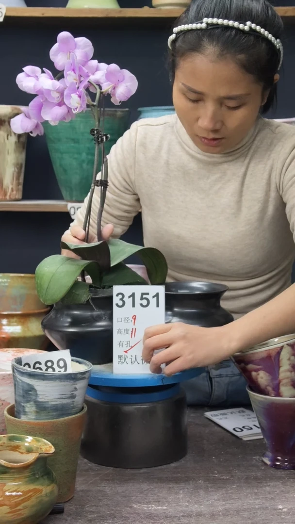 景德镇花盆默认微瑕3151