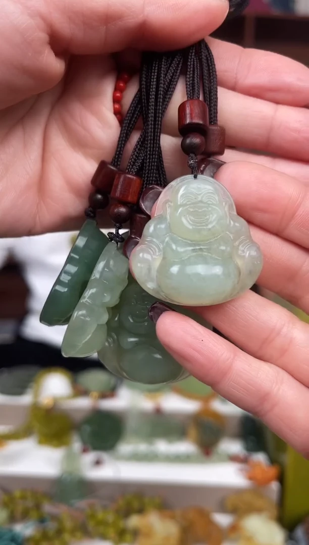 未镶嵌蛇纹石玉颈饰多样性发货拍一发一