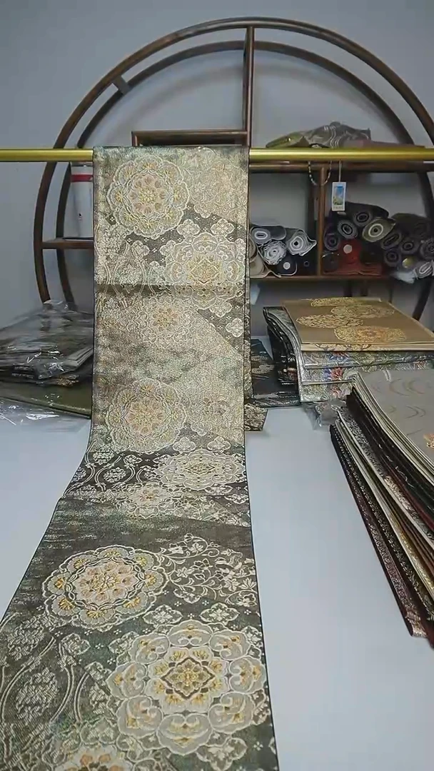 织绣161西阵织六通宝相花