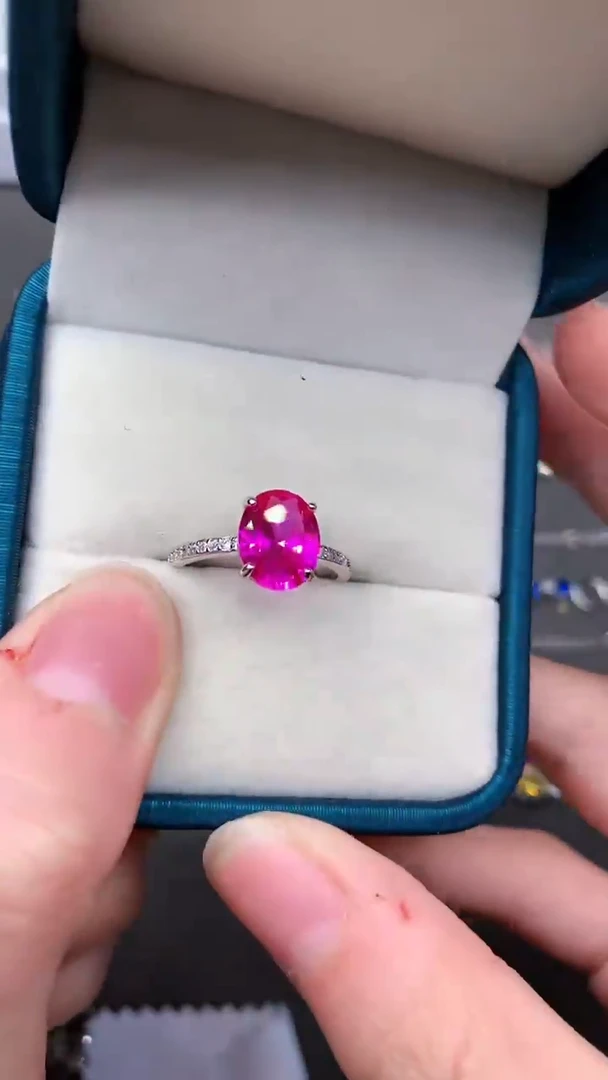 【闪购商品】尖晶石戒指银S925镶嵌·····