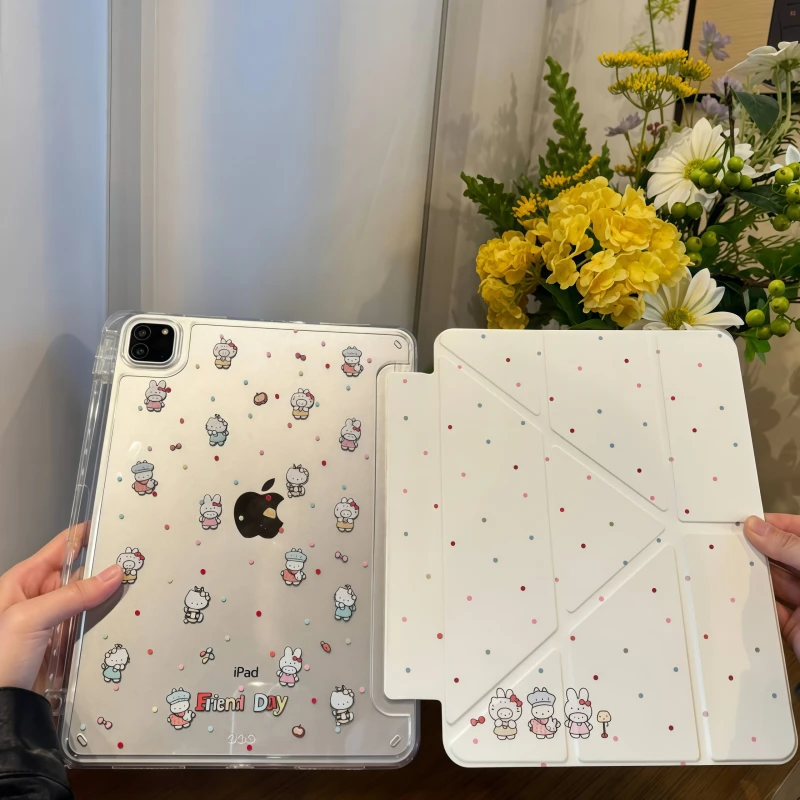 妙品波点米菲适用苹果iPadA16 2025平板保护套iPad11笔槽iPad10壳