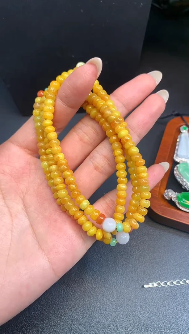 项链未镶嵌翡翠珠链