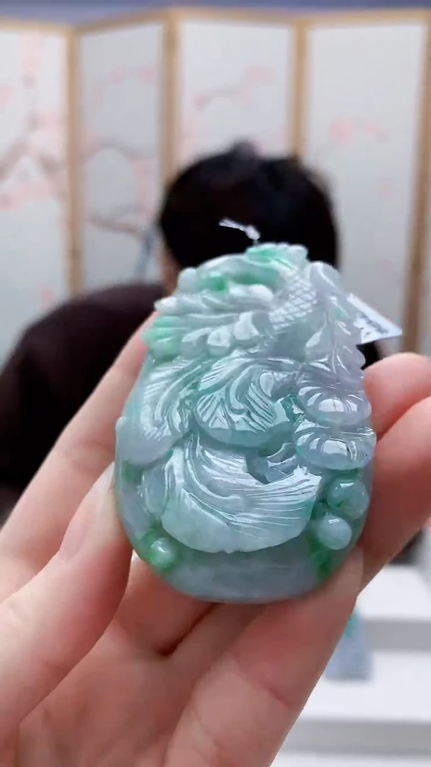 未镶嵌定制翡翠5145ry-毛货挂件67