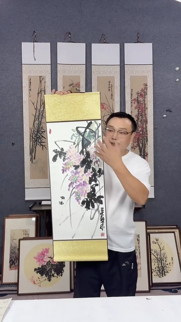 国画92*32吴铁成作品