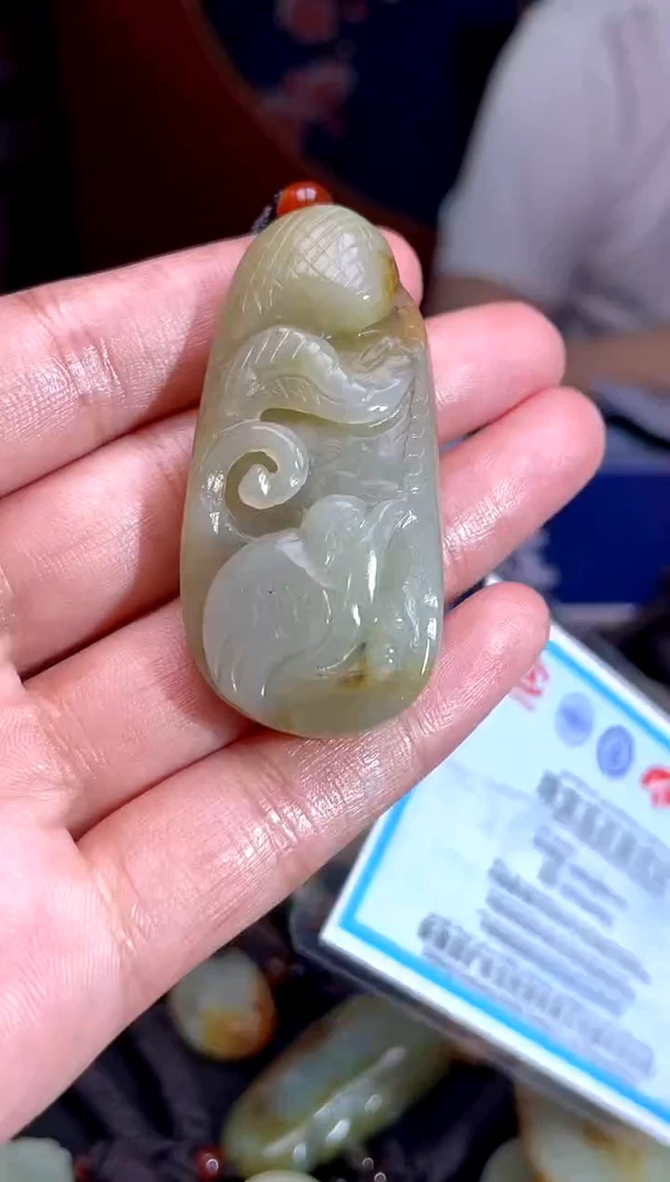 和田玉未镶嵌挂件1