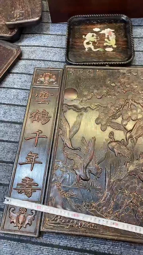 木6**8紫檀雕刻一物一拍