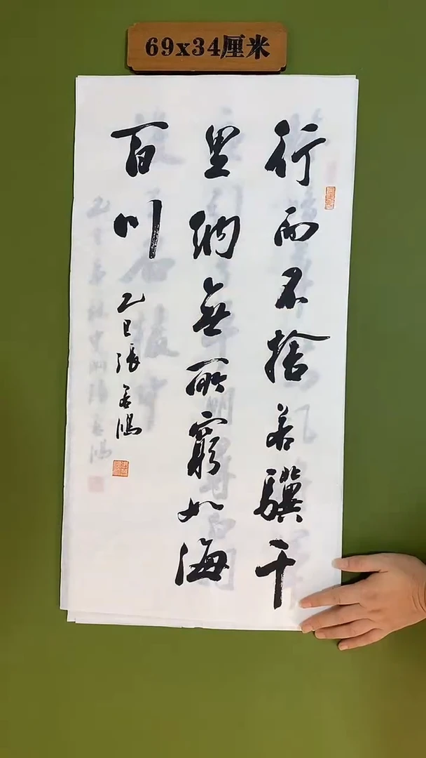 书法书法 张若鸿 尺寸69cm*34cm