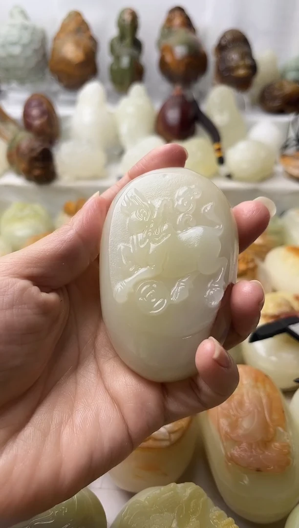 石材方解石棉纹正常不退换牛