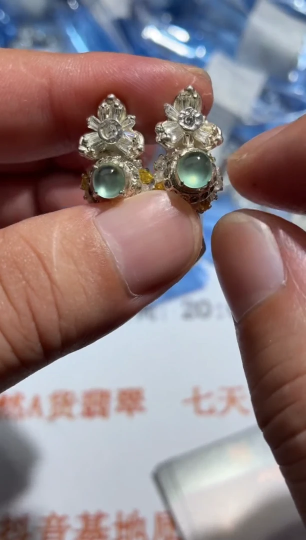 翡翠裸石天然翡翠【16083】5.5mm