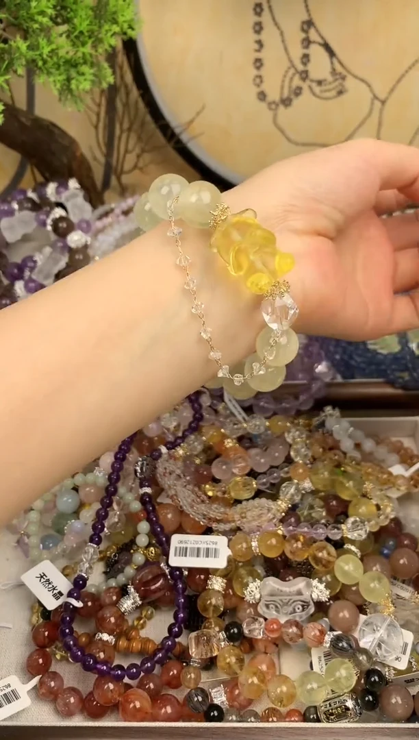 【闪购商品】黄晶手链未镶嵌6015手串