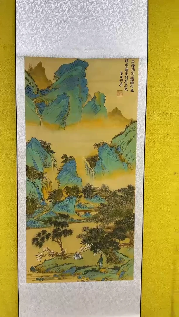 国画梁兆金/精品国画卷轴/4.5平尺