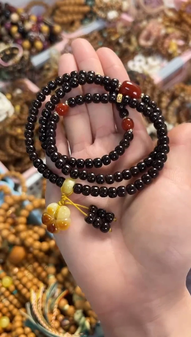 手串椰蒂椰蒂老型5*6mm搭配五瓣花三圈