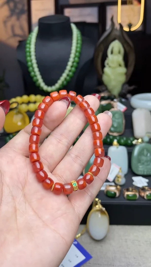 【闪购商品】南红玛瑙手链未镶嵌手串n085