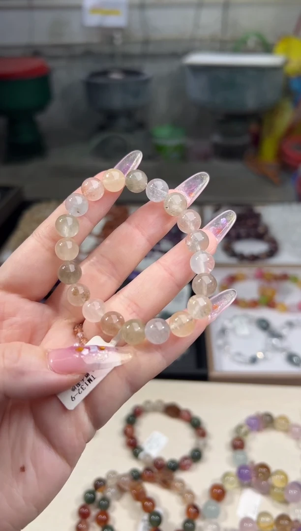 未镶嵌手串水晶天然兔毛9+多样性发其一