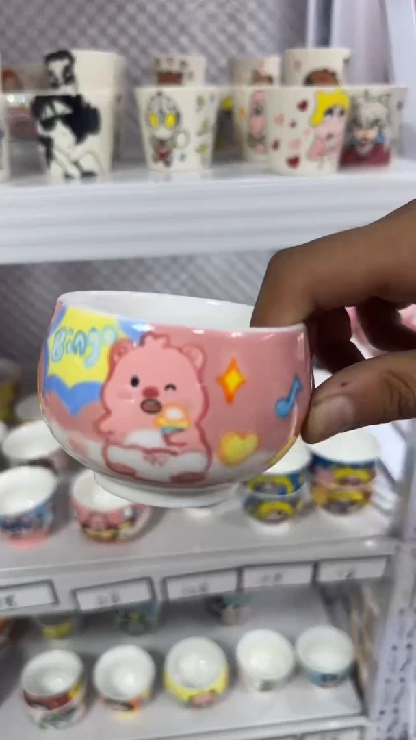 高温釉下彩纯手工手绘陶瓷