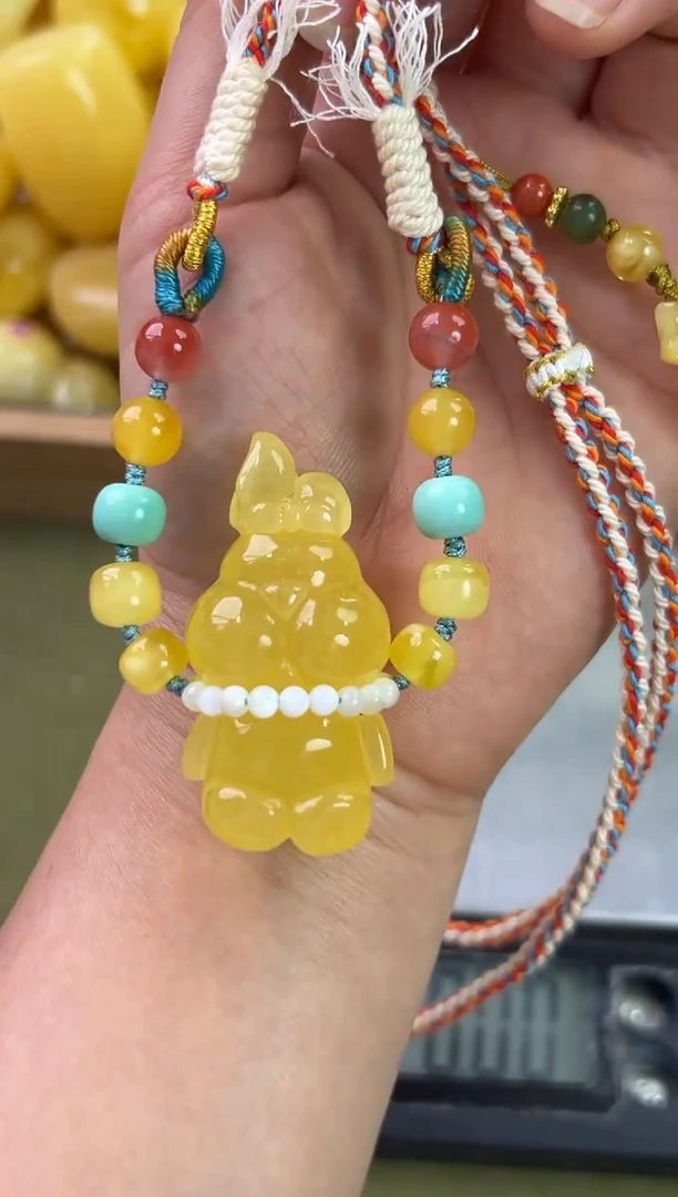 裸石琥珀未镶嵌琥珀蜜蜡吊坠