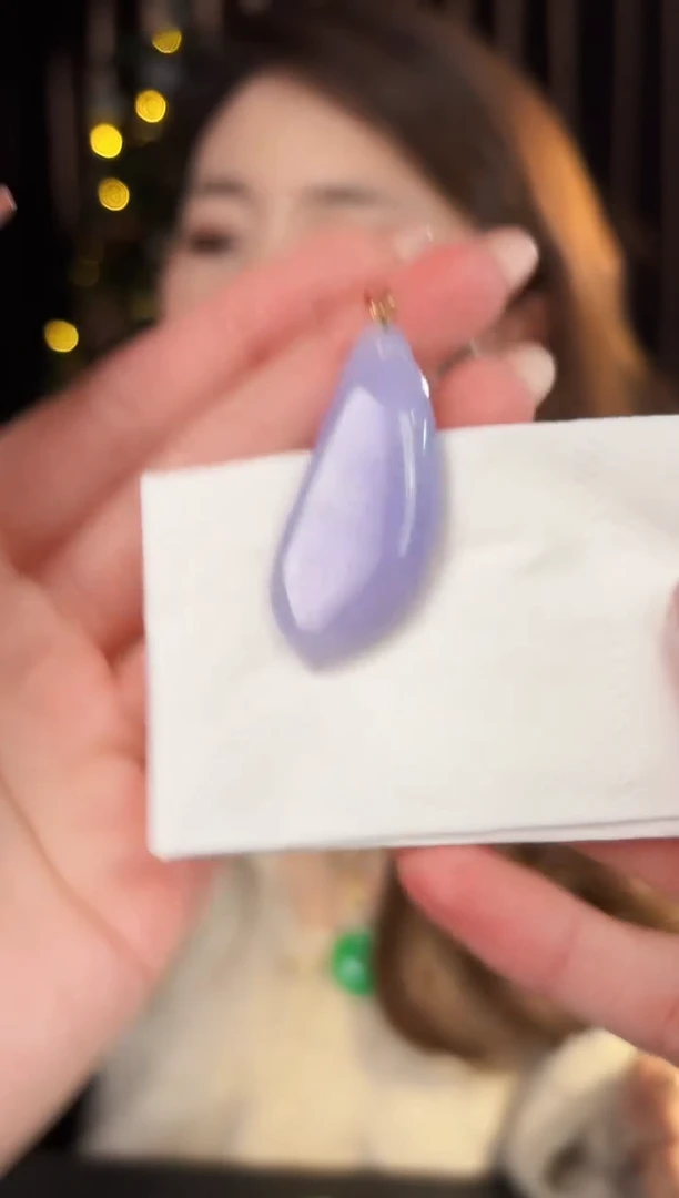 【闪购商品】翡翠颈饰18K金镶嵌缅料A货/支持复检/一件