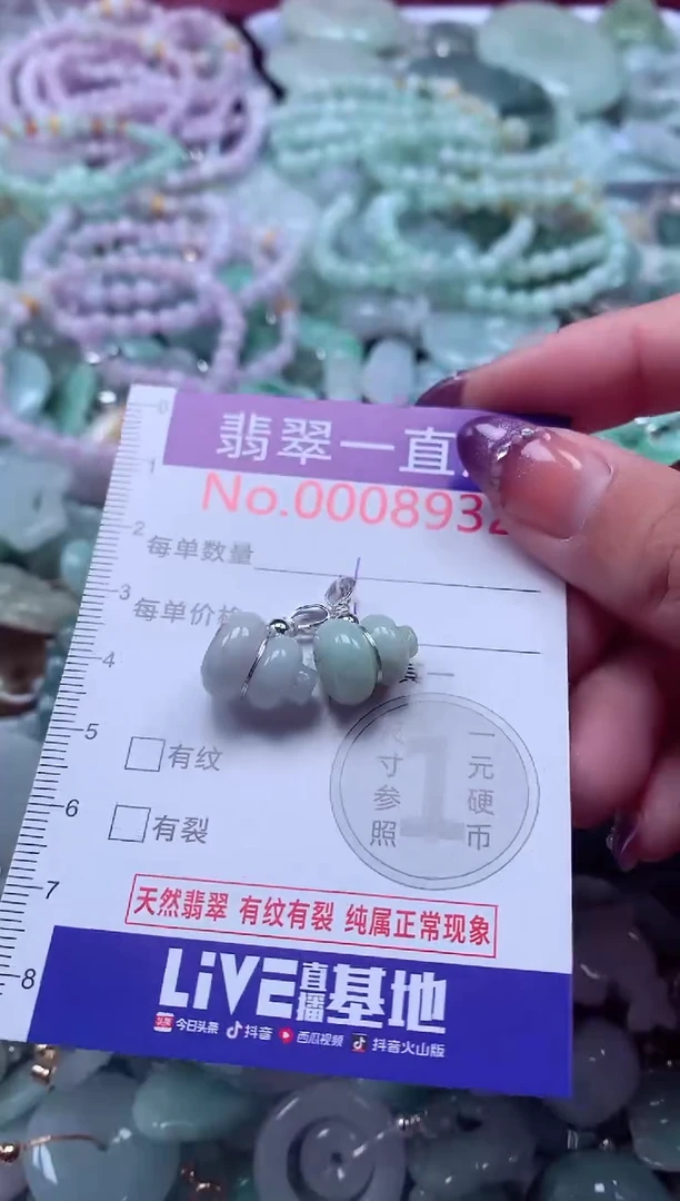 翡翠未镶嵌吊坠(不含链)8932