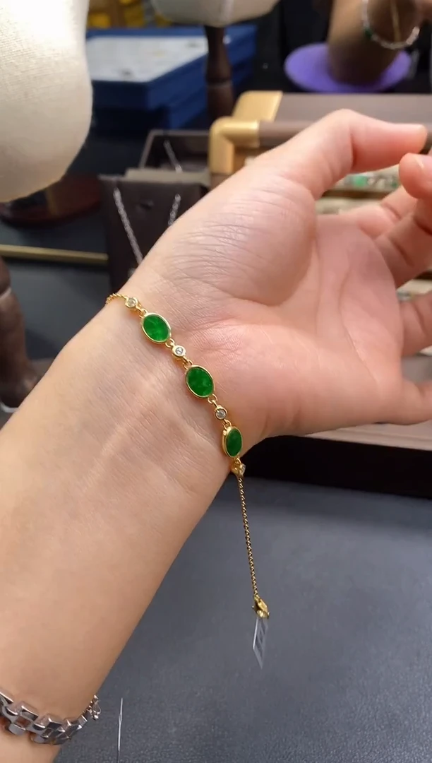 颈饰银S925镶嵌翡翠12249