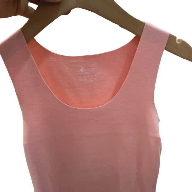 女士秋冬加绒无痕保暖蚕丝背心内搭打底上衣